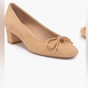 Stuart Weitzman Gabby Kitten Heels with Bow